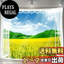 【送料無料】U-SITU タペストリー 壁掛け 壁飾り 仮窓 青空 菜の花畑 自然景色 オシャレ 背景 多機能 布ポスター インテリア 雰囲気転換(サイズ:長さ100cm x 幅150cm)カラー:GT1253A