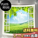 【送料無料】U-SITU タペストリー 壁掛け 壁飾り 仮窓 枝の下 野原 自然景色 オシャレ 背景 多機能 布ポスター インテリア 雰囲気転換(サイズ:長さ180cm x 幅180cm)カラー:GT0339FC