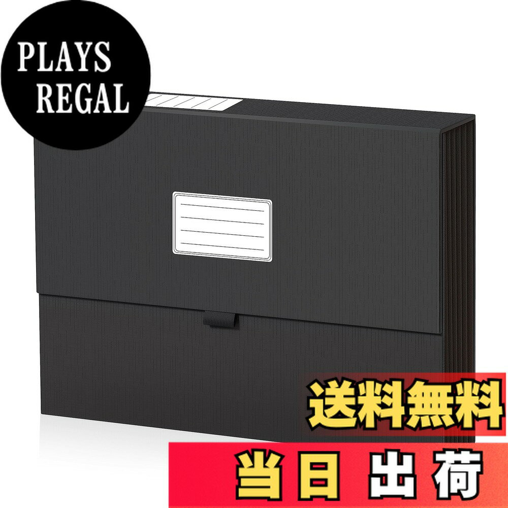 【送料無料】JiaWeiドキュメントa4ファイルボックス領収書 書類せいり 分類 ファイルフォルダ 7 ポケット アコーディオン持ち運び 大容量 収納ケースラベル付き 事務用品 教室