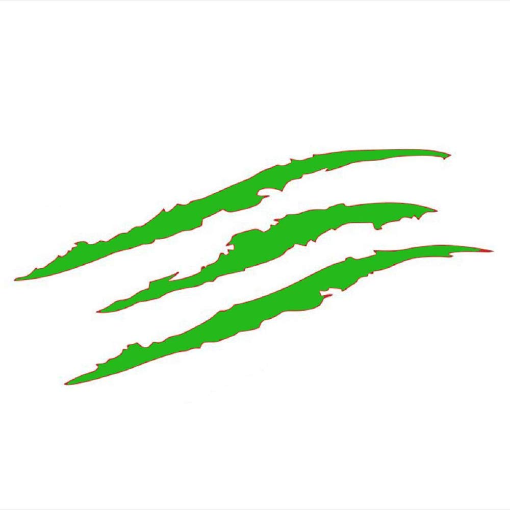 【送料無料】足のデカール反射ステッカー、モンスターの爪の傷、デカール、デカール、ビニールステッカー、ハロウィーン防水ヘッドライト、すべてのモデルのデカール,G