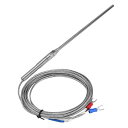 【送料無料】Akozon Kタイプ熱電対2線式0.3inねじ径M8ねじステンレス鋼150mmプローブ温度センサーワイヤー0-400度