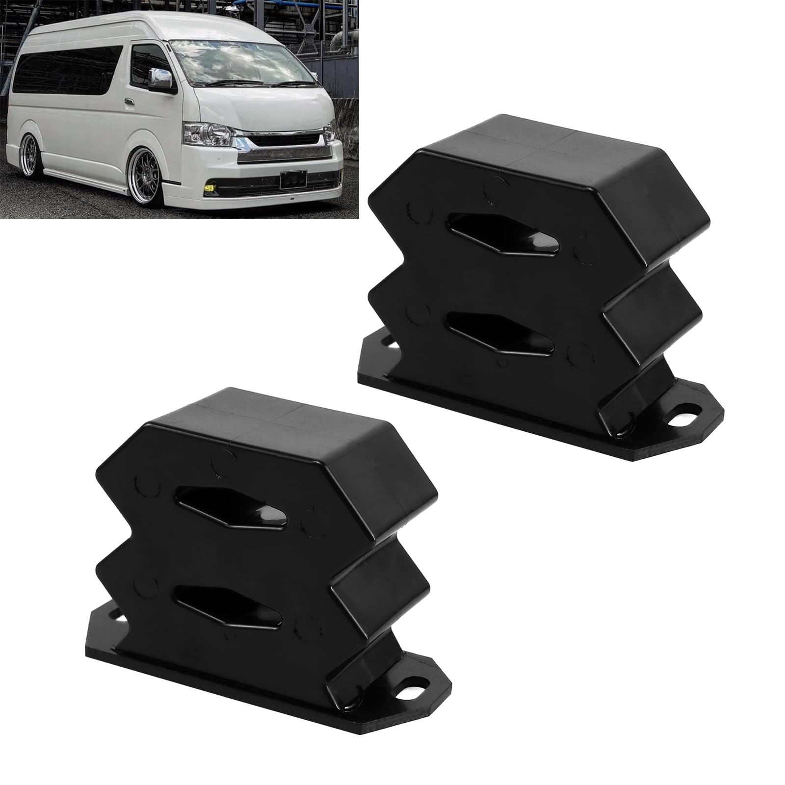 【送料無料】Jeyaic 大容量ソフトバンプラバー E25・E26（NV350）キャラバン用 カスタムパーツ 衝撃吸..