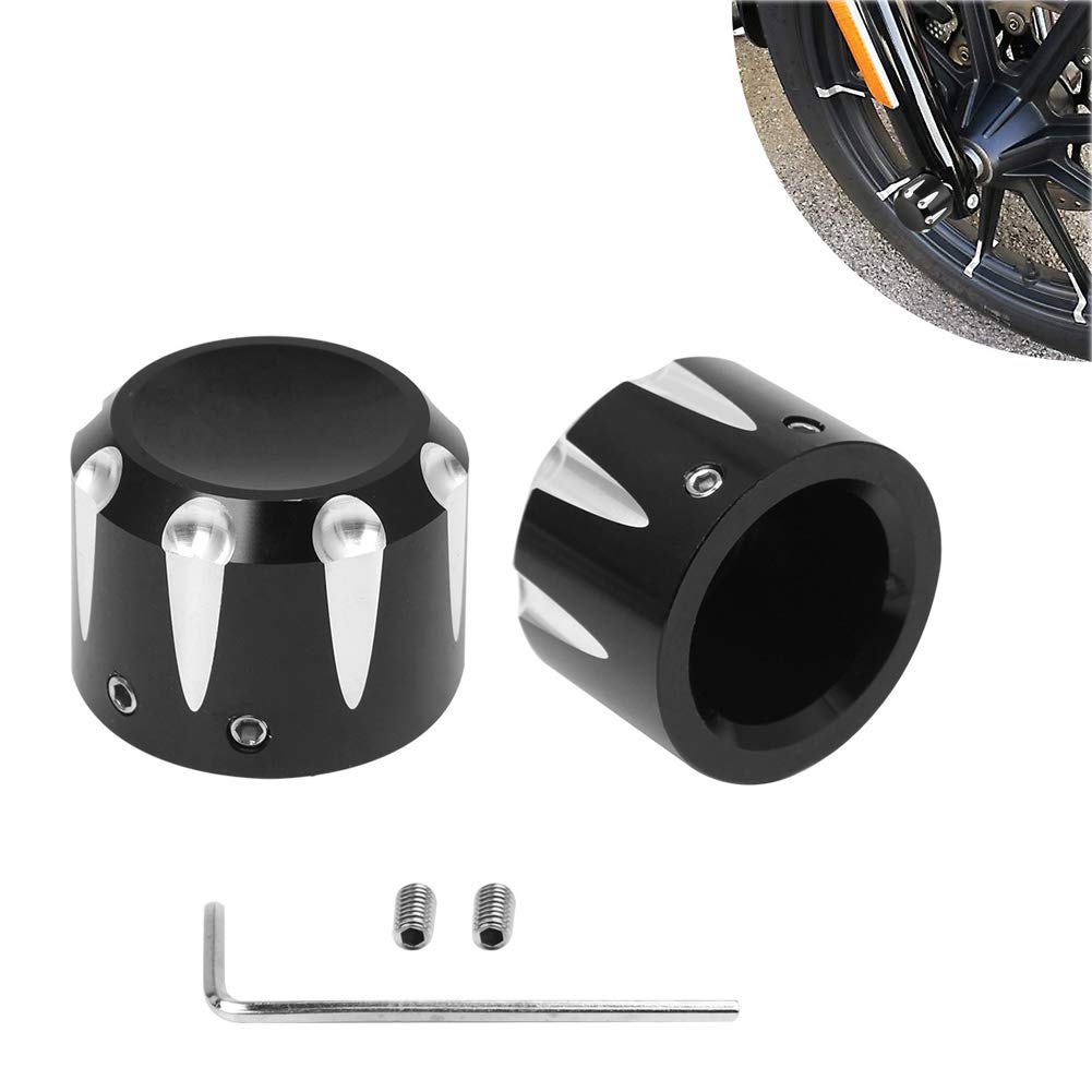 【送料無料】AQIMY バイク用 フロント アクスルスライダー アルミ CNCシャローカット ハーレースポーツ..