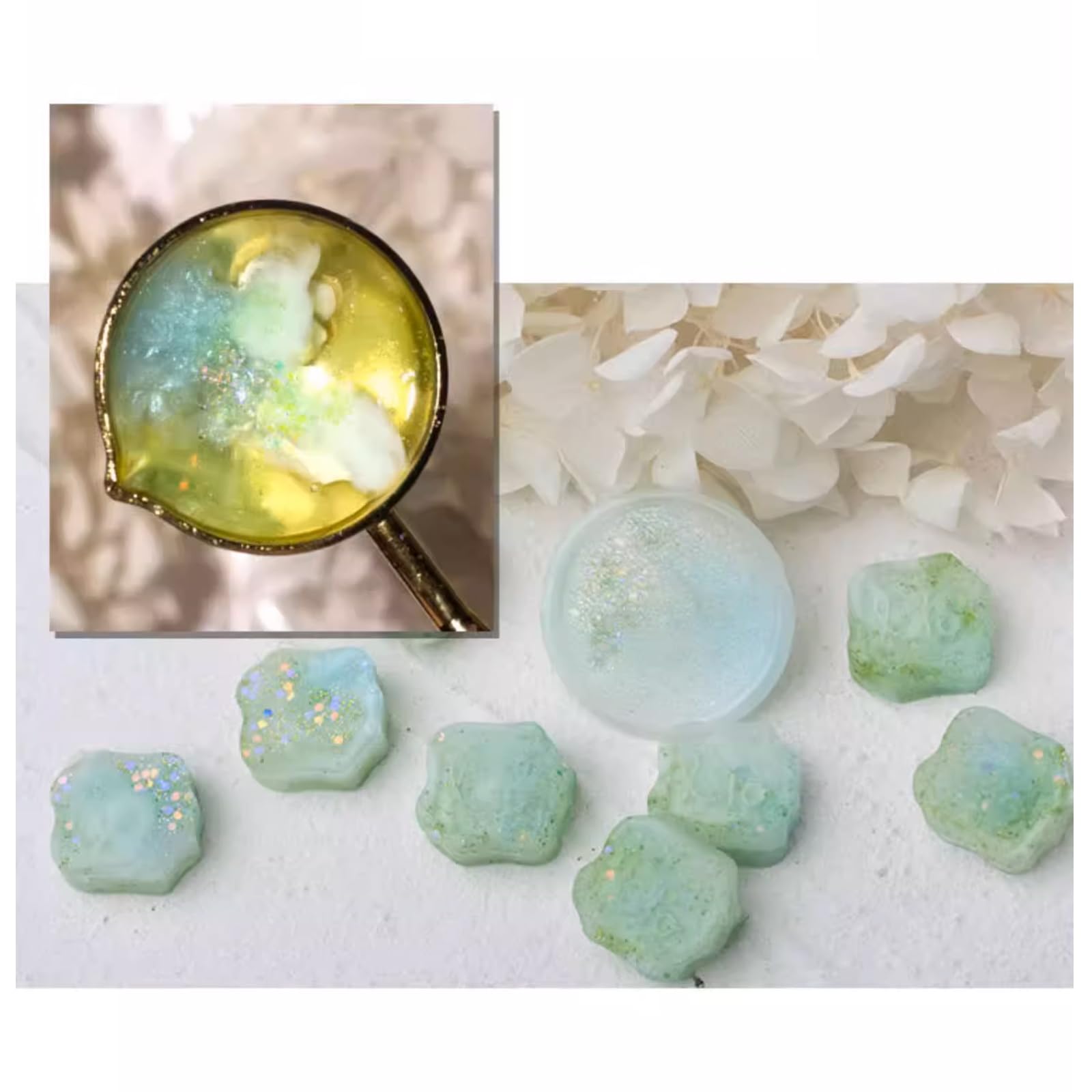 【送料無料】YAMOXLS シーリングワックス ワックスビーズ セット 封蝋 玉形 混色 パールカラー 可愛い ..