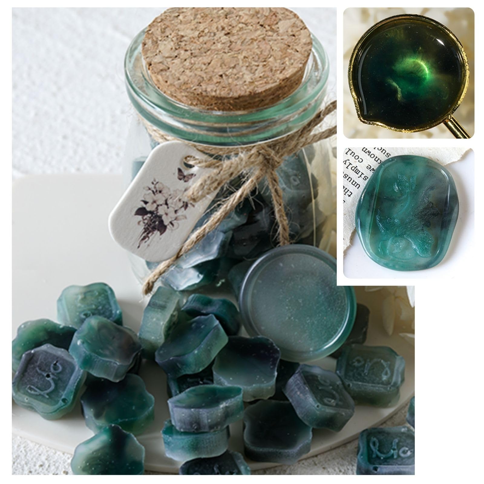 【送料無料】YAMOXLS シーリングワックス ワックスビーズ セット 封蝋 玉形 可愛い 小粒 混色 パールカ..