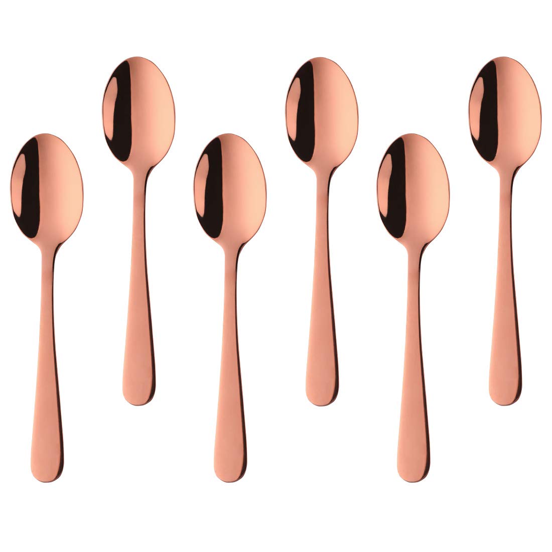 【送料無料】Bisda コーヒースプーン スプーンセット 18-8ステンレス 6本組 鏡面仕上げ 安全 抗菌 食洗機対応 可愛い