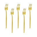 【送料無料】Easytoti フォーク ケーキフォーク デザートフォーク 5本セット13.5cm オシャレ 可愛い ミニフォーク 18-8ステンレス鋼製 つや消...