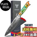 【送料無料】SANMUZUO 5インチ キッチンユーティリティナイフ - Xuan シリーズ キッチンナイフ - VG10 ダマスカス鋼、樹脂ハンドル付き (フ...