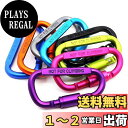 【送料無料】GLOWZEN カラビナ 小型 カラビナ おしゃれ 8個セット 8色 アルミ合金 ロックフック付きD型登山バックル、クイックハンギングナットバックル