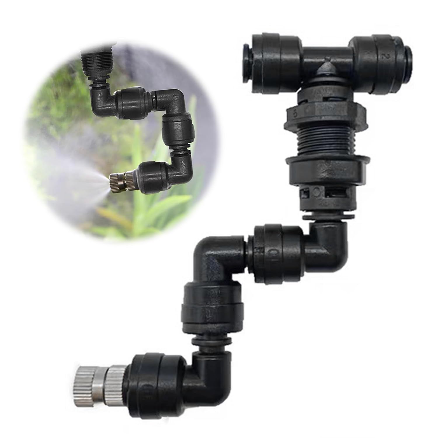 【送料無料】PAVIKE 爬虫類噴霧ヘッド 爬虫類噴霧ノズル PP 360°回転 ノズル爬虫類噴霧ノズル 爬虫類 ..