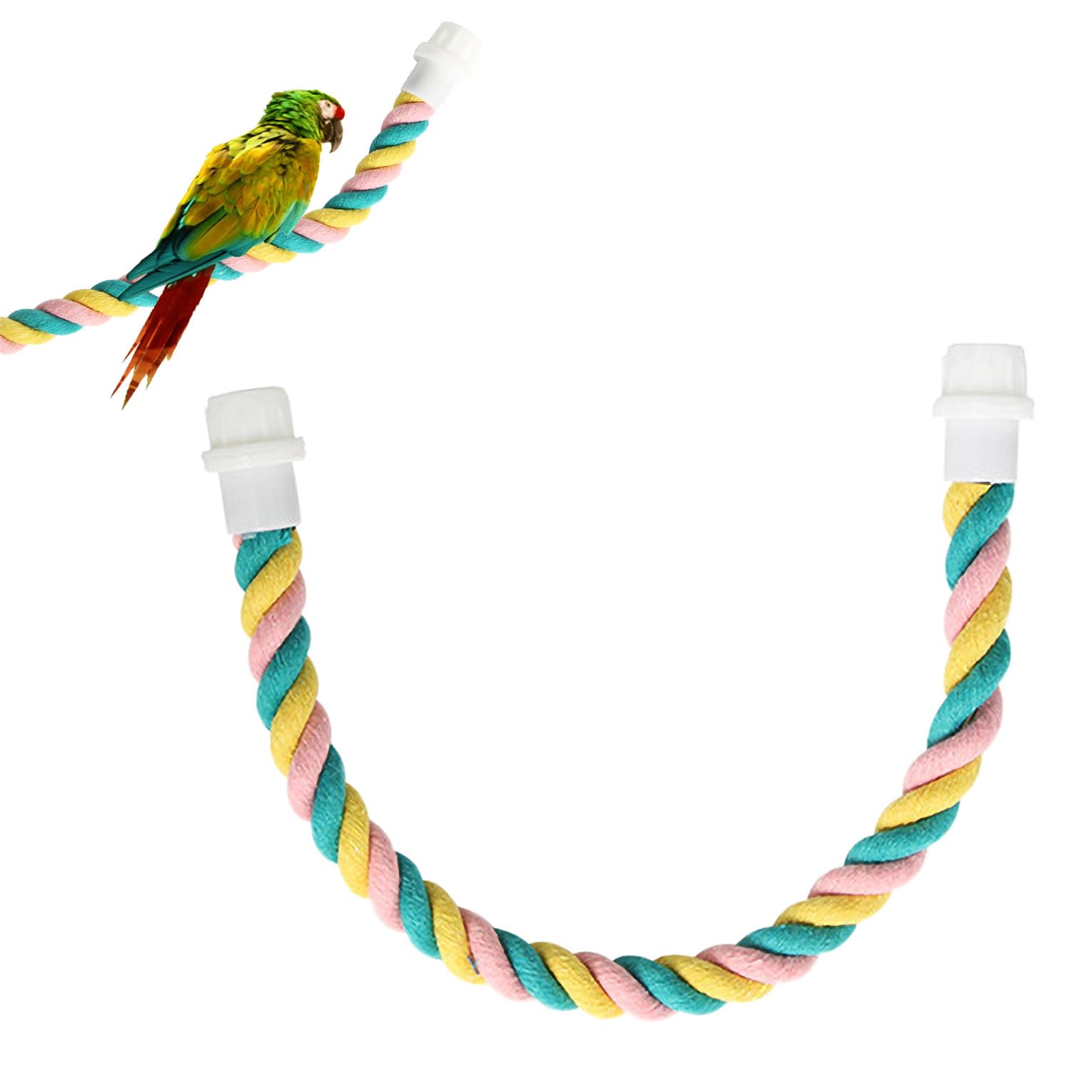 【送料無料】Mitoland 止まり木 鳥用 コットン 取り付け簡単 【Mサイズ 41.5cm×1.5cm】