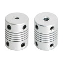 【送料無料】Aopinフレキシブル カップリングモーター カ3Dプリンター用3mm~4mmシャフト、長さ25mm / 1 "カプラーモーターコネクターケーシングジョイント、に最適車種シャフト、CNCマシン、モーターガイド、DIYエンコーダー、2個