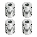 【送料無料】Aopinフレキシブル カップリングモーター カ3Dプリンター用8mm~8mmシャフト、長さ25mm / 1 "カプラーモーターコネクターケーシングジョイント、に最適車種シャフト、CNCマシン、モーターガイド、DIYエンコーダー、4個