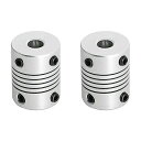 【送料無料】Aopinフレキシブル カップリングモーター カ3Dプリンター用6mm~6mmシャフト、長さ25mm / 1 "カプラーモーターコネクターケーシングジョイント、に最適車種シャフト、CNCマシン、モーターガイド、DIYエンコーダー、2個