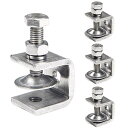 【送料無料】Aicosineg Cクランプ 304ステンレス 20mm 金具開口クランプ 防錆 耐久性 ネジ式 ワイド 木工 接着 固定 溶接 工業用溶接 ズレ...