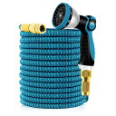 【送料無料】Yofidra ホース 散水ホース 伸縮ホース 3倍伸びる 10in1散水ノズル 2mmラテックス内層 超強度外層材料 超軽量 耐久 耐摩擦性 多く...