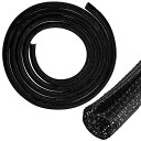 【送料無料】LUYING ワイヤハーネス保護スリーブ 長さ約2M 直径13mm 編組ケーブルカバー 保護スリーブ ケーブルカバー 配線カバー DIY切断可能 絶...