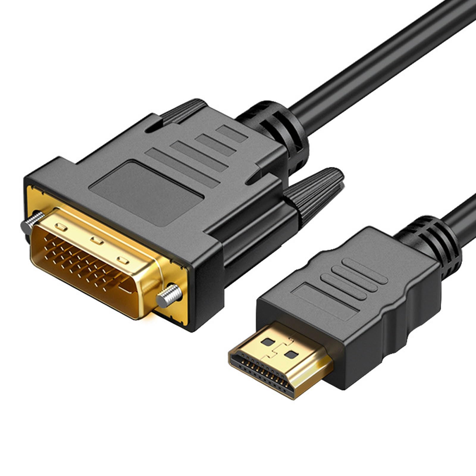 【送料無料】LUYING HDMI(オス) DVI(オス) 変換ケーブル 1.5M 双方向 ハイスピード 変換 ケーブル 1080P きんめっきインタフェース 酸化防止 さび止め