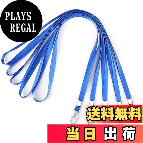 【送料無料】[Segarty] 【ネックストラップ】 首掛け 5本 青 ストラップ 着脱簡単 落下防止 軽量 忘れ物防止 ナイロン製 丈夫 社員証 カメラ USBメモリ 装飾品 キー用