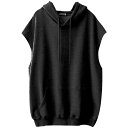 【送料無料】Moilyuko フード付きベスト レディース 袖なし トレーナー トップス 体型カバー ゆったり 薄手 大きいサイズ 無地 通勤 カジュアル 春 ...