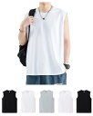 【送料無料】Sukinana インナーシャツ メンズ 綿100% 5枚組 クルーネックスリーブレス 抗菌防臭加工 吸水速乾 タンクトップ やわらか肌着 通気性 ...