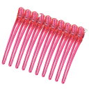 【送料無料】DELUXEFOX ダッカール 10本セット メンズ ヘアピン ヘアクリップ プロ用 業務用 美容師 前髪 髪留め クリップ ブロッキング 跡がつか...