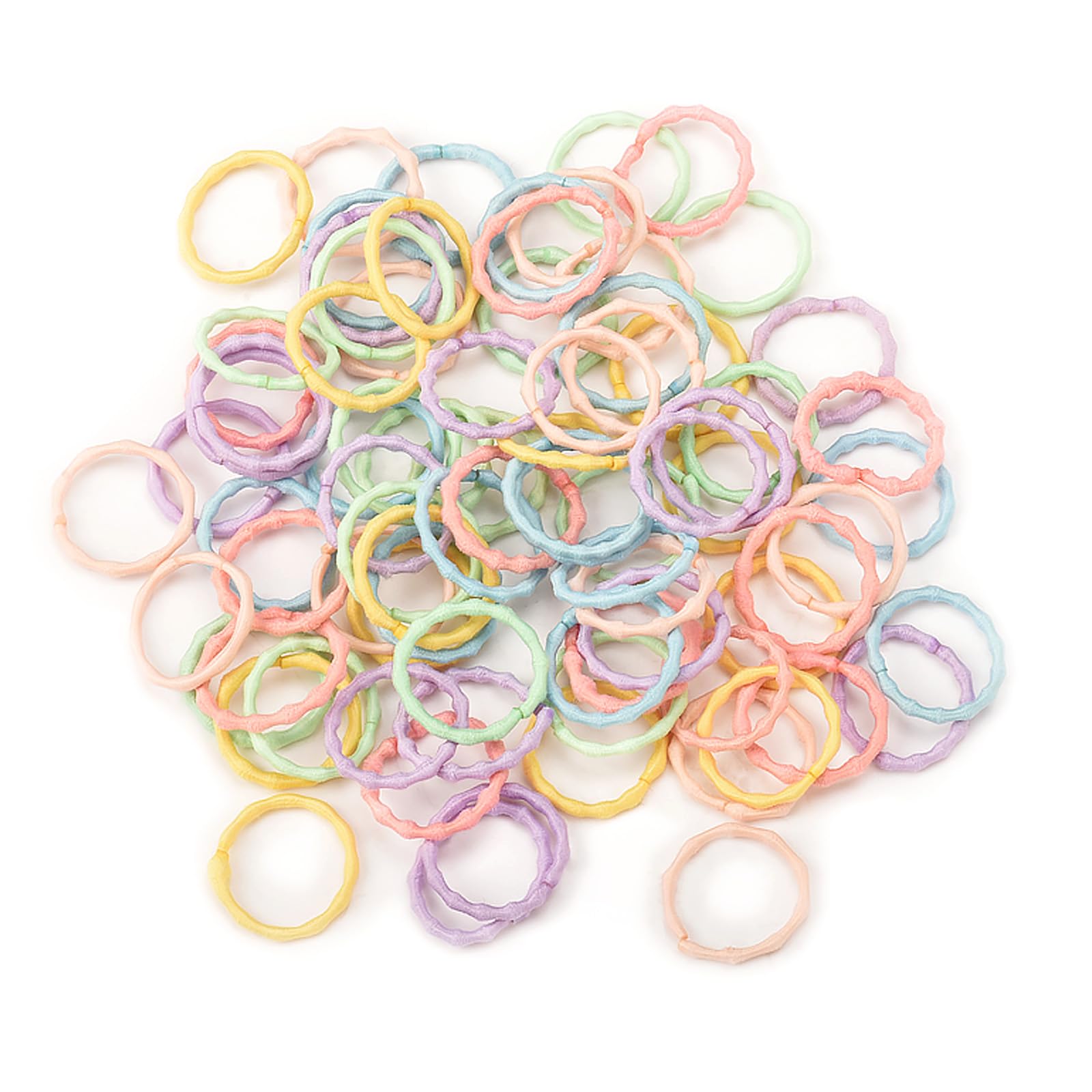 【送料無料】Chisafly ヘアゴム 子供 キッズ ゴム 小さめ 髪ゴム マルチセット 可愛い 絡まらない アクセサリー カラフル 女の子 ベビー 幼稚園 保育園（カラフル）