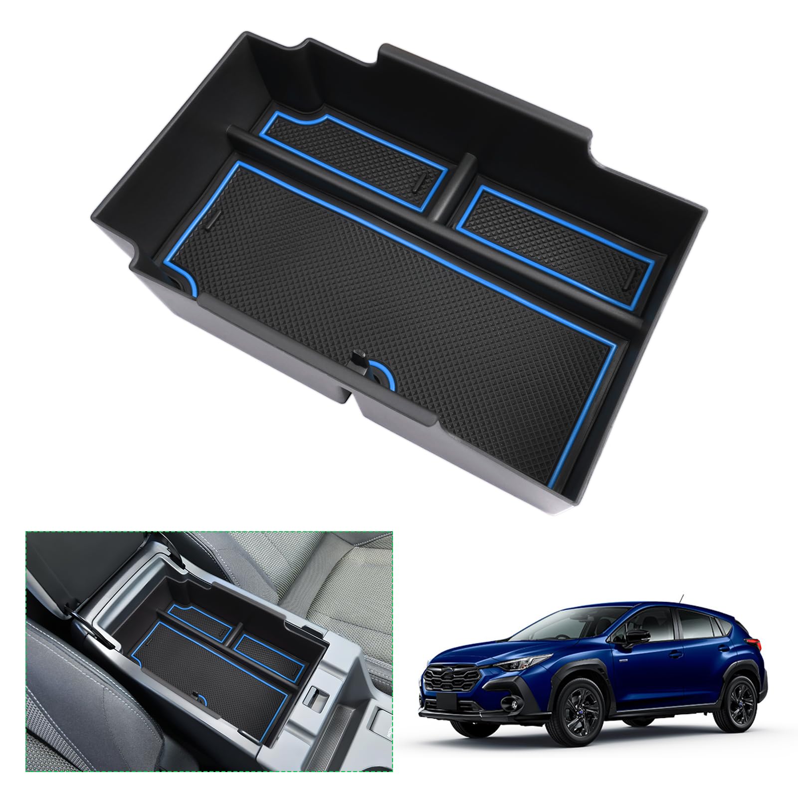 【送料無料】【GAFAT】スバル クロストレックCROSSTREK GUD/GUE型 2022年~現行 車用収納ボック クロストレック gu コンソールトレイ 内装パーツ スクロストレックgu アクセサリー センターコンソールボックス カスタム 外付コンソールボックス コイン収納 小物入れ 滑り