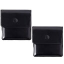 【送料無料】Jimjis 携帯灰皿 POCKET ASHTRAY ポケット灰皿 2枚入 防水 耐火 耐高温 PU革 灰皿 おしゃれ 軽量 8cm×7.8cm×1cm