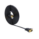 【送料無料】DTECH ディスプレーケーブル VGAケーブル 8m D-Sub 15pin オス-オス 超薄型フラットデザイン ブラック