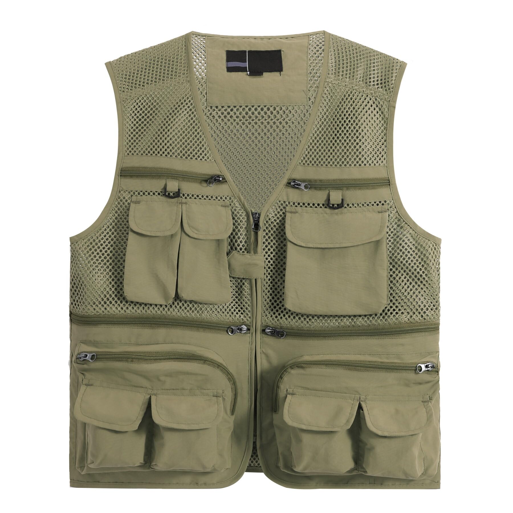 【送料無料】[AOWOFS] フィッシングベスト メンズ メッシュベスト 便利 アウトドア ベスト 夏 軽量 通気 多機能 カメラマンベスト お釣り 撮影 作業用 薄手 山登り 多ポケット 大きいサイズ