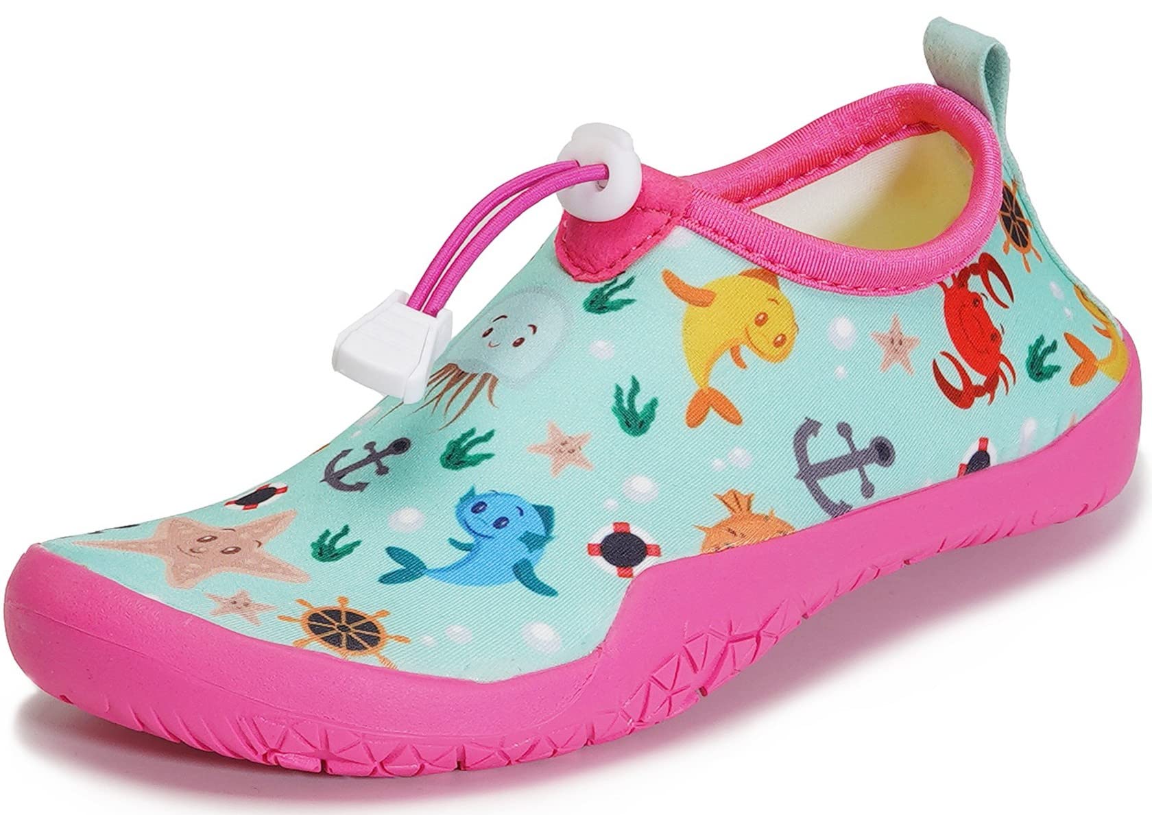 【送料無料】[ZUSERIS] キッズ用 マリンシューズ 子供用 ウォーターシューズ ピーチサンダル アウトドアシューズ ベビーシューズ 可愛 プール 水陸両用 軽量 速乾 滑り止め
