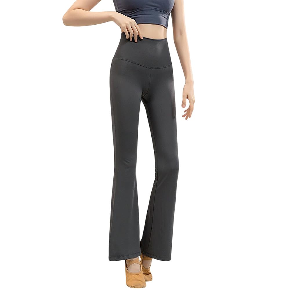 【送料無料】[Karsaer] ヨガパンツ フレア レディース ブーツカット フレアパンツ 10分丈 ダンスパンツ ロングパンツ ストレッチパンツ ピラティスパンツ 美脚 美腰 ボトムス かわいい おしゃれ ヨガパン フィットネスパンツ 女性用 無地A0021