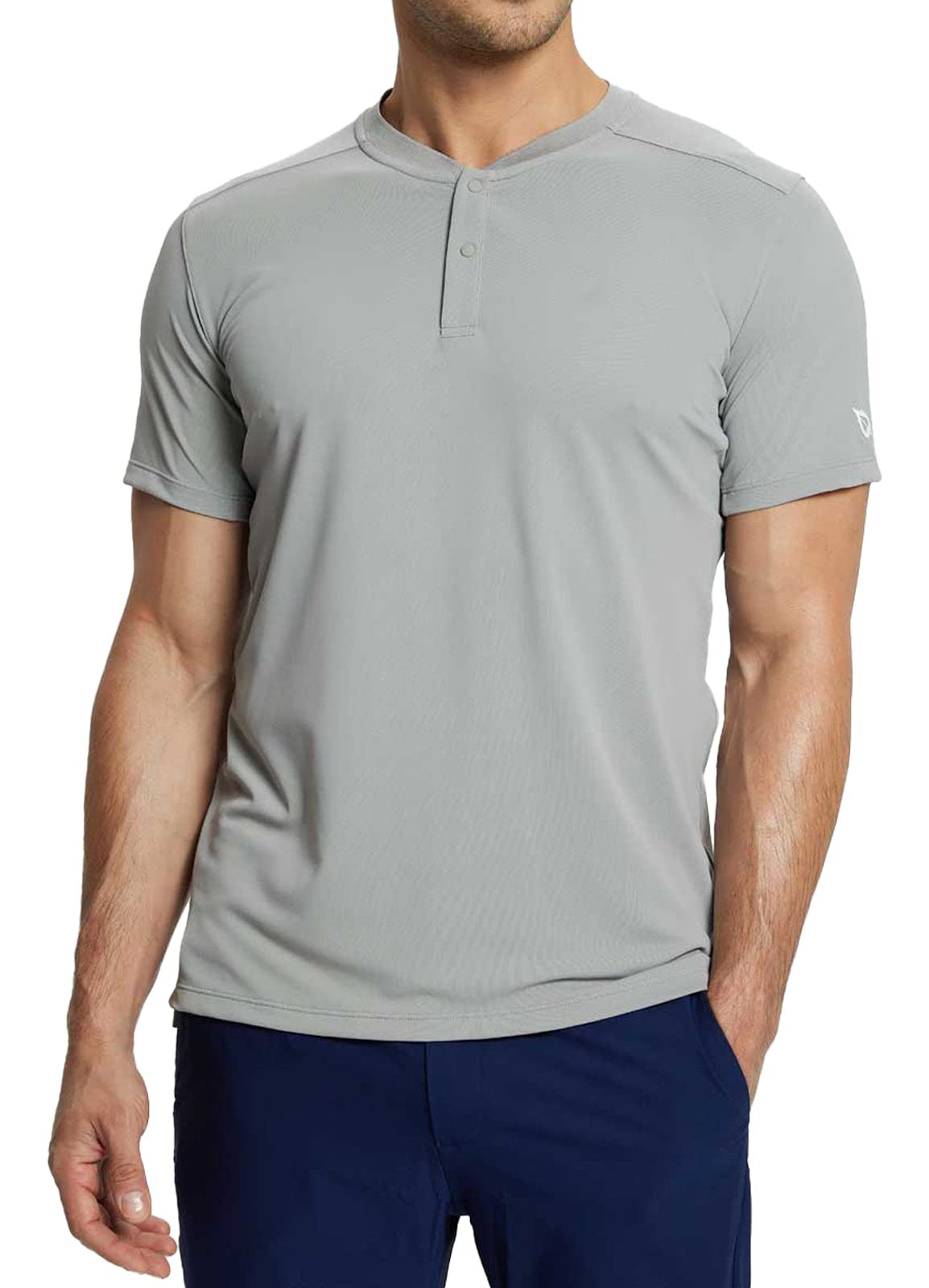 【送料無料】[baleaf] [バリーフ] メンズ シャツ ゴルフ グレー S