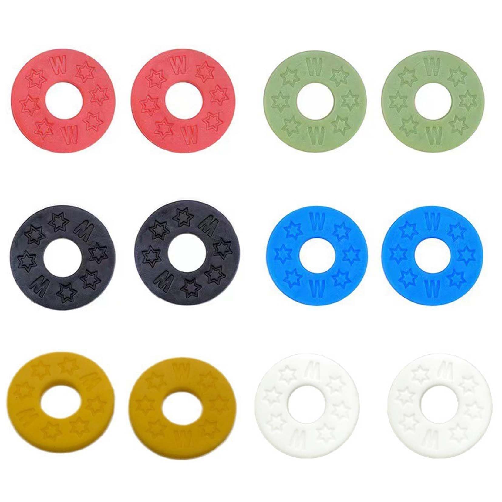 【送料無料】Tibemiギターストラップ ロック 12個セット ギター ストラップ止め 6色のカラー TPR素材 ギターパッド 脱落防止バックル ベース ウクレレ ギター 楽器パーツ -12個セット