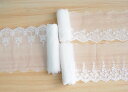 【送料無料】Hymyily 3種セット 刺繍レースネット生地装飾 蝶・花・枝模様 各2m合計6m DIY・裁縫・ギフト包装・カーテン装飾・お人形の衣裳作り・ヘア...