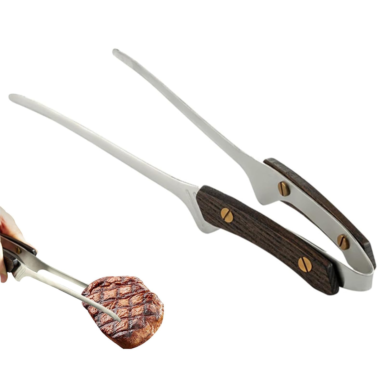 【送料無料】DEVENTORZ トング キャンプ トング 焼肉トング 木製ハンドル BBQ トング 304ステンレス 自..