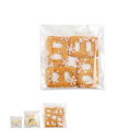 【送料無料】DEVENTORZ お菓子用 OPP袋 自己粘着 ラッピング袋 100個 透明 個包装袋 スノーフレークスタイル 自己粘着バッグ DIY 収納 菓子...
