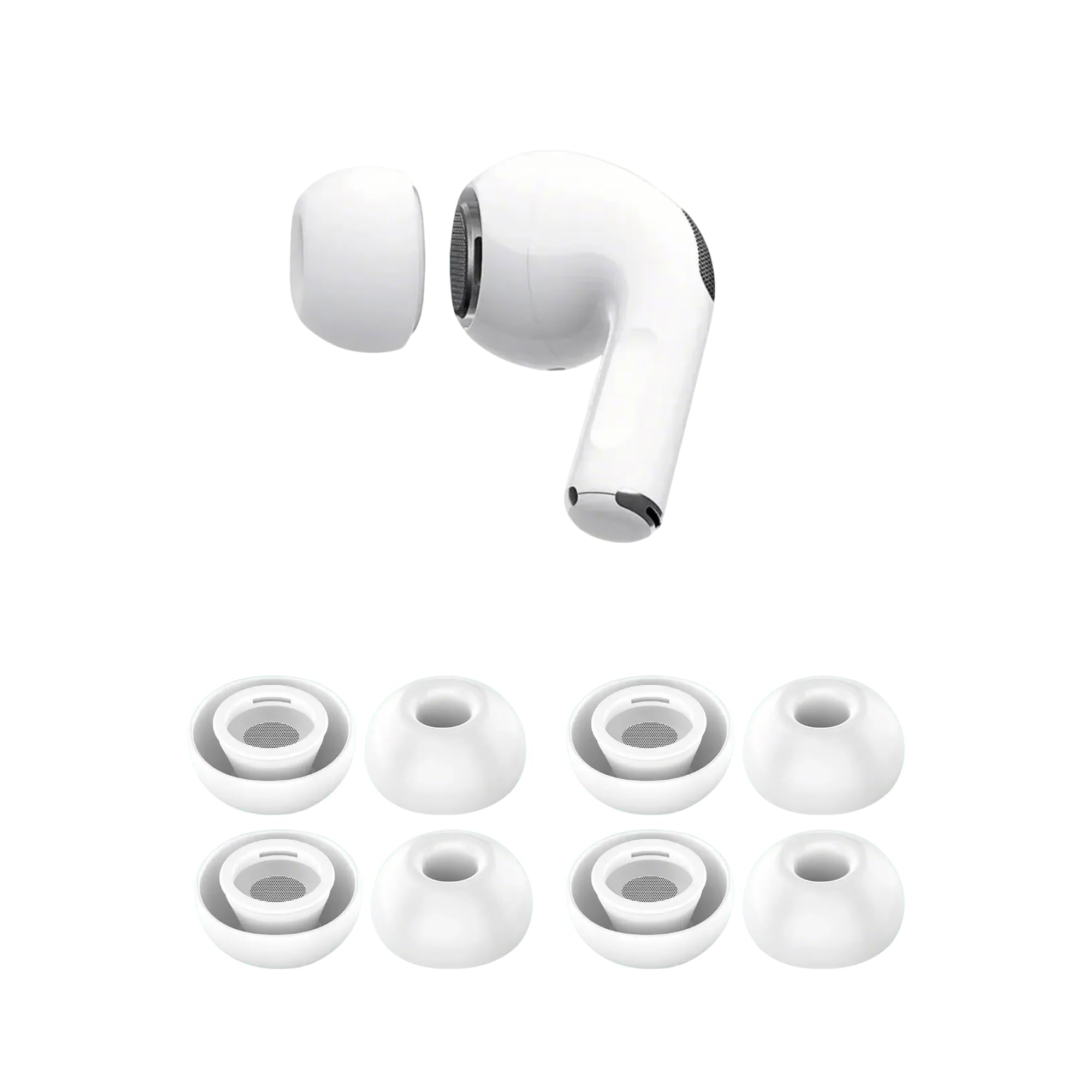 【送料無料】DEVENTORZ イヤーチップ 4組セット AirPods Pro 第1世代/第2世代対応 滑り止めソフトシリ..