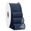 【送料無料】【Ribbonitlux】幅50mm バーラップワイヤーリボン 長さ18m ギフト包装、蝶結びの作り方、ナチュラルなウェディングの装飾、クリスマスツ...