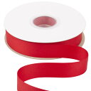 【送料無料】【Ribbonitlux】幅25mm ツイルリボン、柔らかいレッド ヘリンボーンバイアステープ - DIYクラフト、縫製、ギフト包装、ホームデコレー...