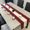 【送料無料】COZENTA テーブルランナー テーブルセンター 30cm幅 北欧 おしゃれ (レッド 180cm)