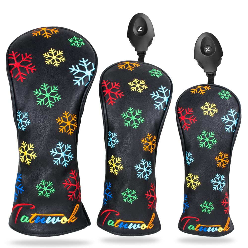 【送料無料】雪の花 ゴルフヘッドカバー ウッド用カバー ドライバー440cc 460cc用カバー ユーティリテ..