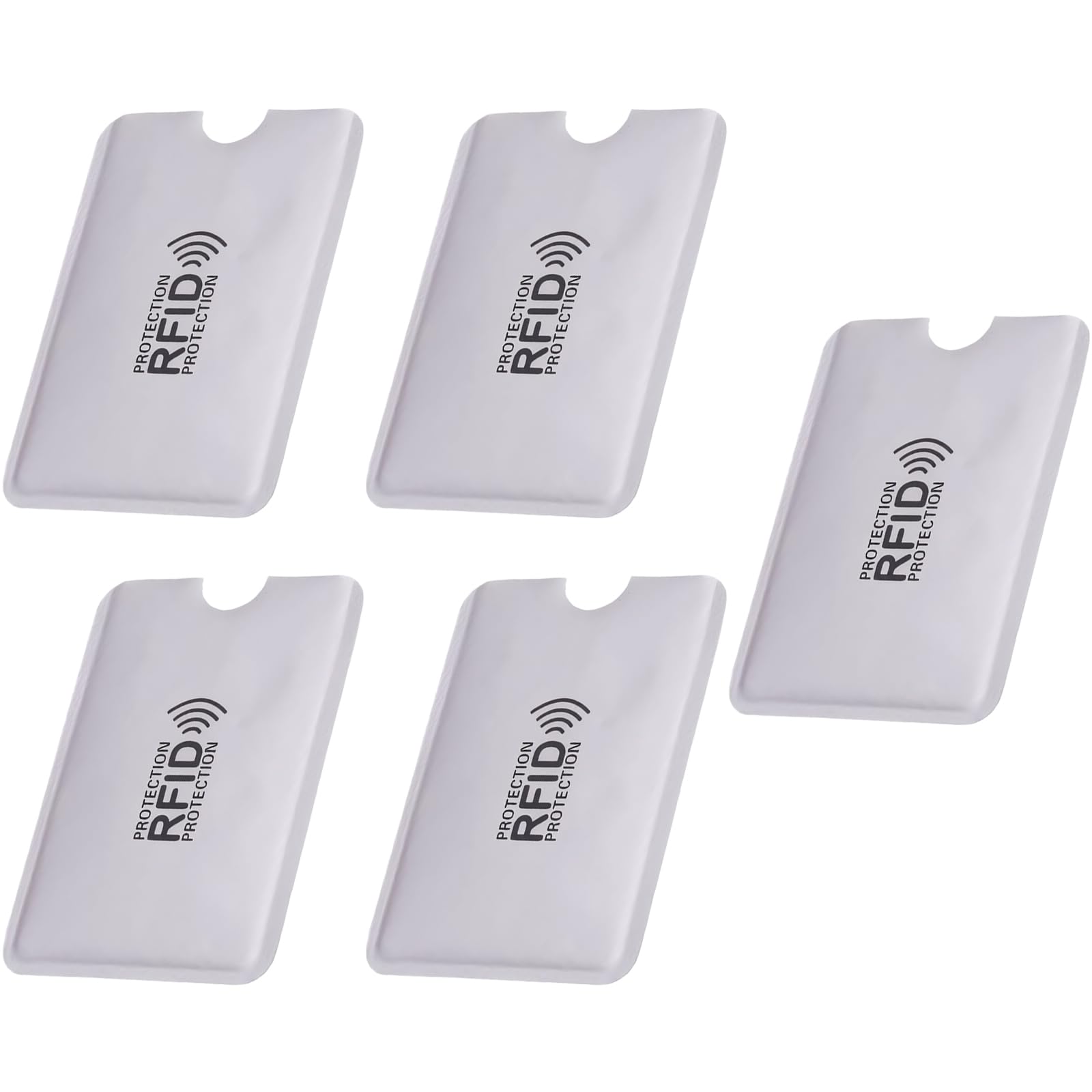 【送料無料】BLOOPIC ICカード スキミング防止 ケース スキミング防止 磁気シールド 磁気防止カードケース RFIDプロテクション クレジットカード用 カードプロテクター 薄型 ICカードケース グレー 5枚セット