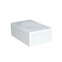 【送料無料】Edinstry ジャンクションボックス ABS プラスチック ボックス ユニバーサル 電気 プロジェクトエンクロージャケース 接続箱 防水 防塵 82*58*33mm 白(耳あり)