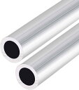 【送料無料】Edinstry アルミニウム丸管 アルミニウムチューブ 長さ100mm 外径22mm 内径19mm 2本 シームレスストレート アルミパイプ 6063アルミチューブ
