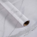 【送料無料】Boobest リメイクシート 白 大理石 シート 幅40cm x長さ500cm はがせる壁紙シール 補修 防水シート 大理石 テーブル キッチンシート 調理台保護シート 防カビ 防火 防水 壁紙 おしゃれ カッティングシート 白 クロステーブル 家具リメイクシート 修 風呂