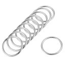 【送料無料】Edinstry Oバックル Oリング 20個 鉄製リング 半開きリング 円形リング 飾りリング Oリング アクセサリー 30mm*3mm シルバー
