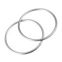 【送料無料】Edinstry Oリング パッキン Oバックル 2pcs 厚さ5mm 外径100mm 内径90mm 304ステンレス 溶接 鋼製リング 円形リング 飾りリング Oリング パッキン アクセサリー シルバー