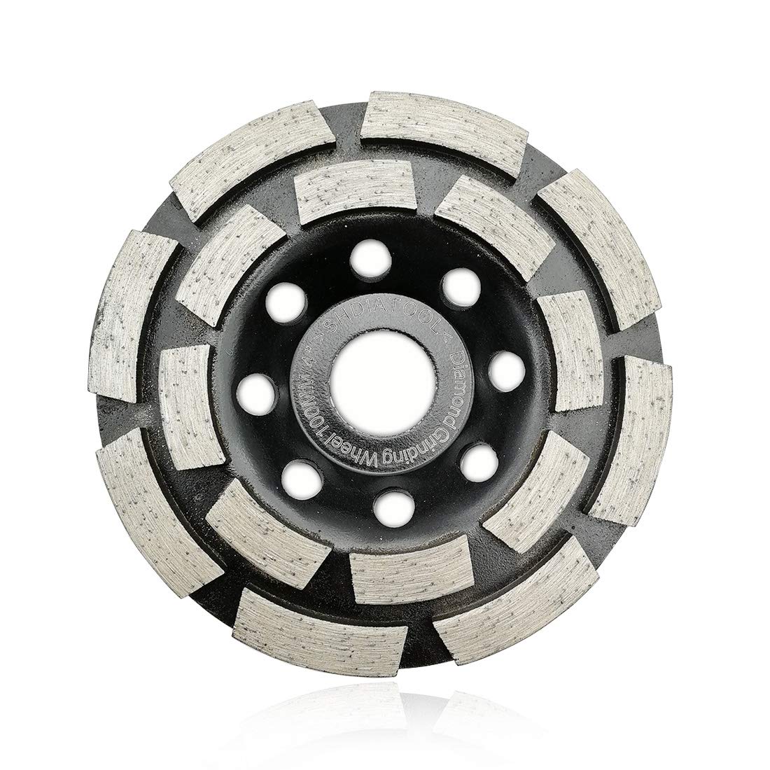 【送料無料】SHDIATOOL ダイヤモンド 研削 カップ ホイール 100mm ダブル ロー マーブル用 コンクリー..